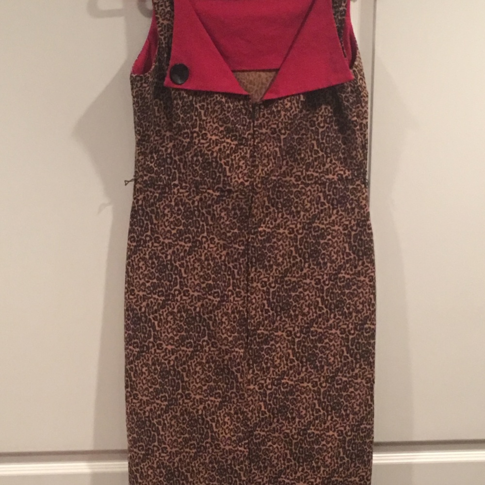 Tatyana Leopard Pencil Pinup Dress - Picture 4 of 6